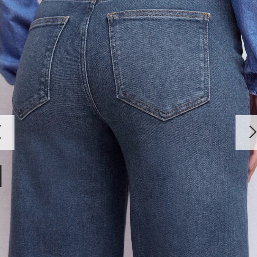 Boden High Rise Wide Leg Jeans Mid Vintage | size 28 - Picture 7 of 10